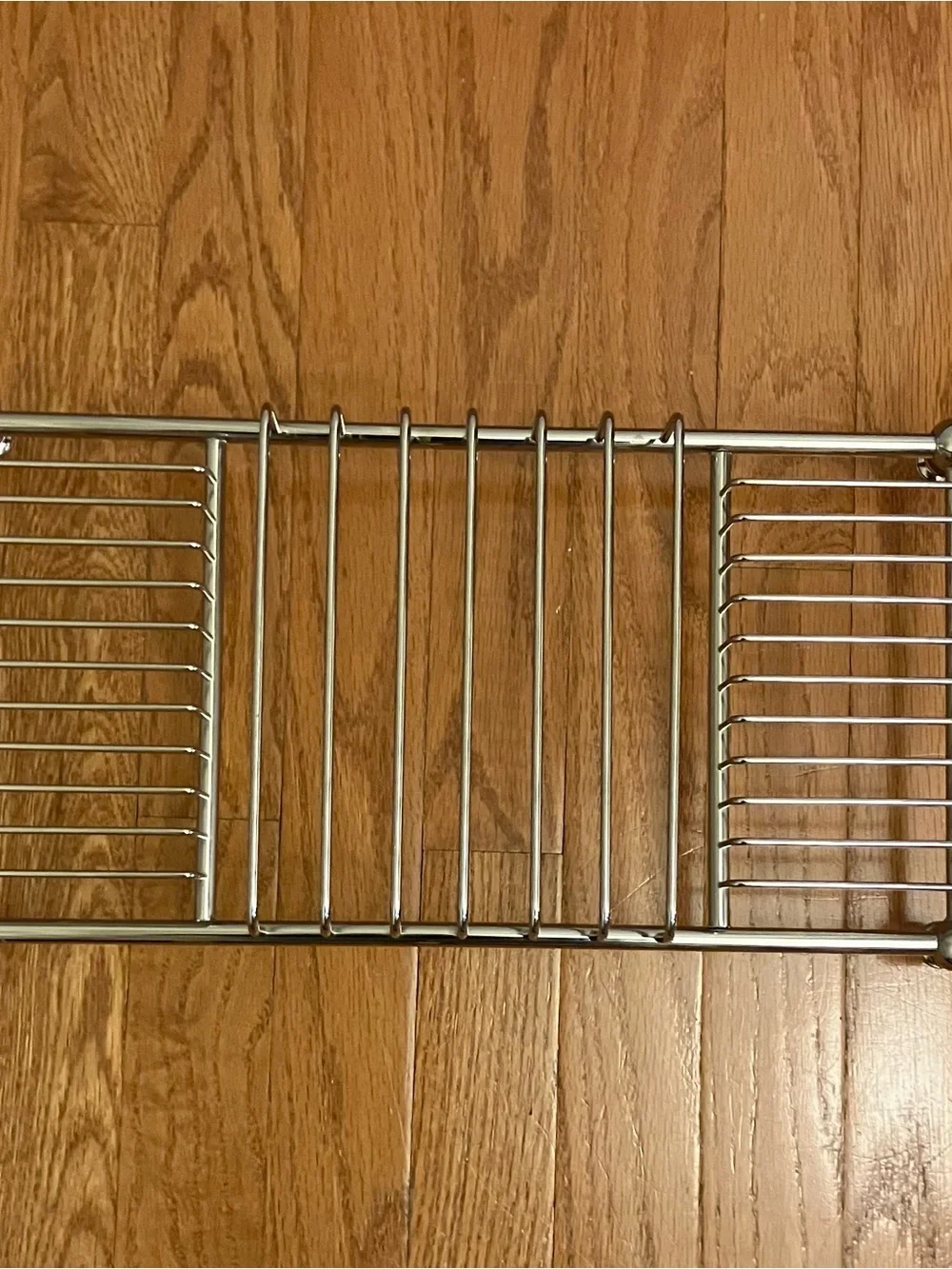 Pottery Barn Chrome Bath Caddy with Expandable Arms